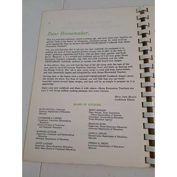 Salads Vegetables Cookbook Revised Favorite Recipes Of Home Economics Teachers - Picture 3 of 6